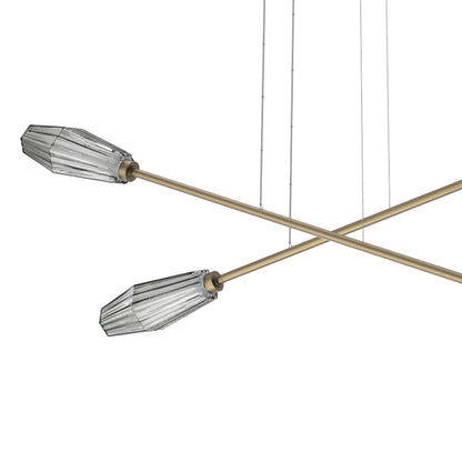 Aalto Double Moda Linear LED Chandelier in Detail.
