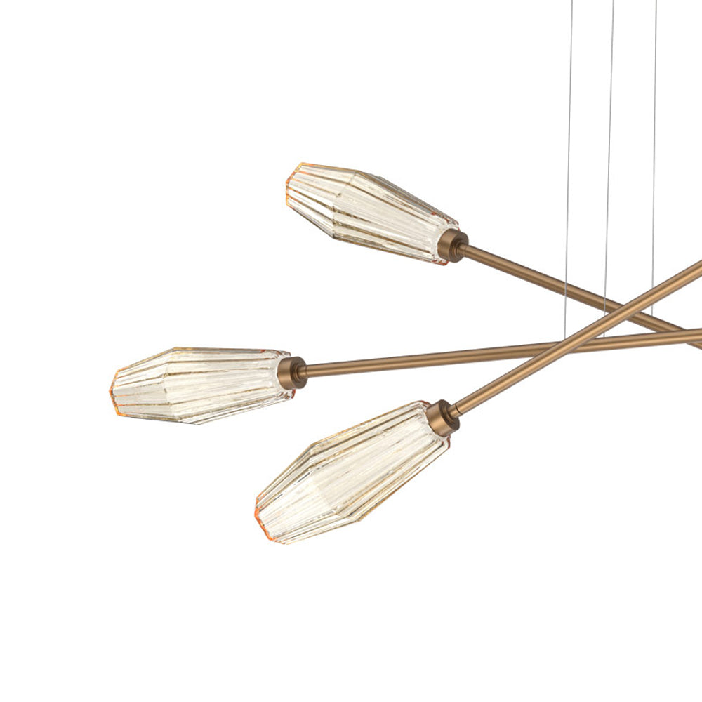 Aalto Triple Moda Linear LED Chandelier in Detail.