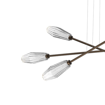 Aalto Triple Moda Linear LED Chandelier in Detail.