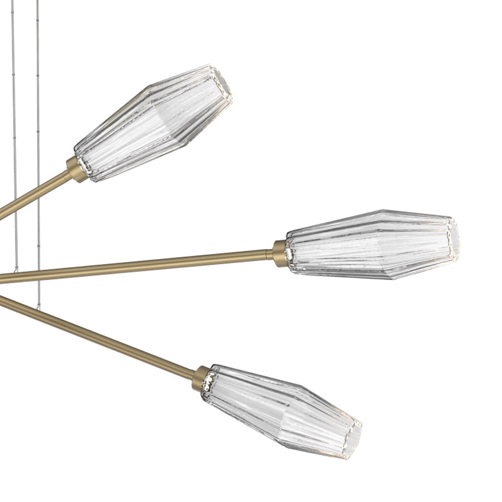 Aalto Triple Moda Linear LED Chandelier in Detail.