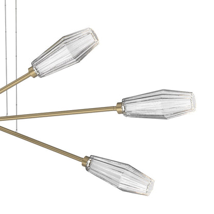Aalto Triple Moda Linear LED Chandelier in Detail.