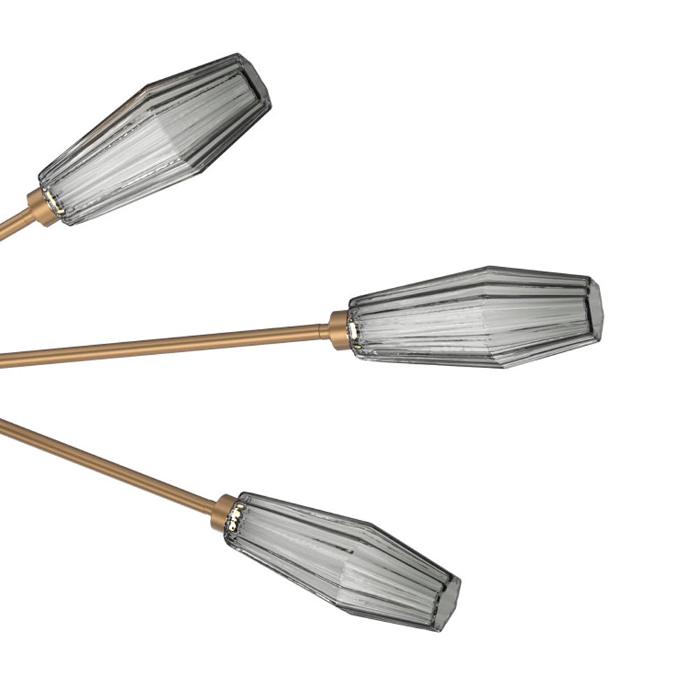 Aalto Triple Moda Linear LED Chandelier in Detail.