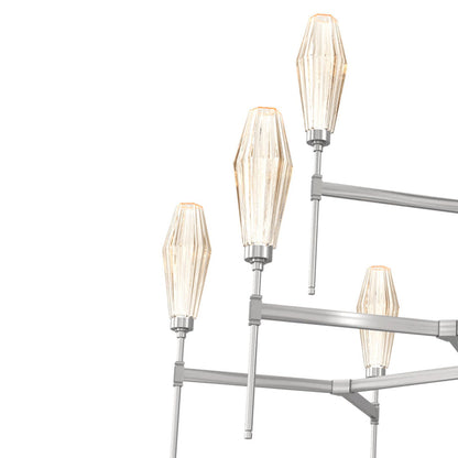 Aalto Two-Tier Round Belvedere LED Chandelier in Detail.
