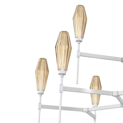 Aalto Two-Tier Round Belvedere LED Chandelier in Detail.