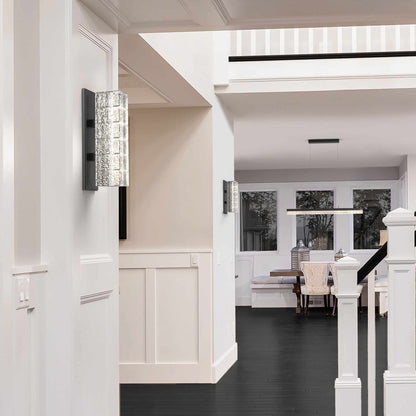 Asscher Wall Light in living room.