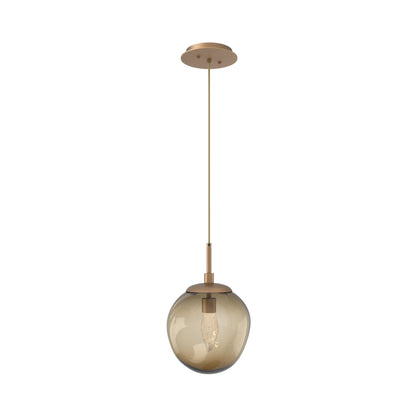 Aster LED Pendant Light in Novel Brass/Bronze/Geo Crystal.