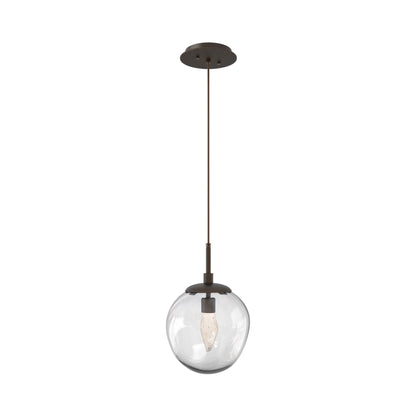 Aster LED Pendant Light in Flat Bronze/Clear/Geo Crystal.