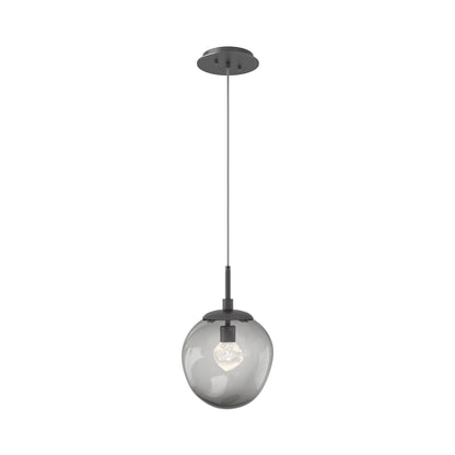 Aster LED Pendant Light in Graphite/Smoke/Zircon Crystal.