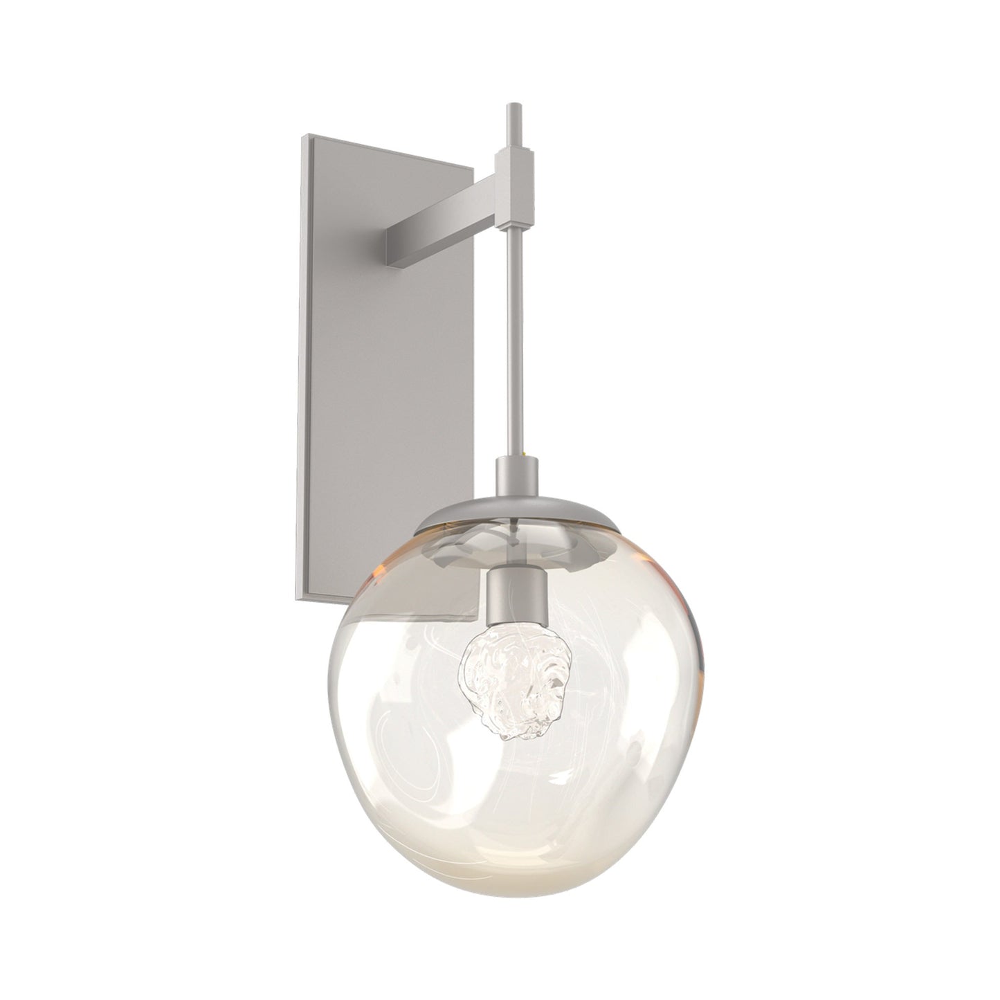 Aster Tempo LED Wall Light in Beige Silver/Amber (Floret Crystal).