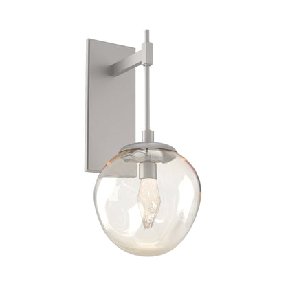 Aster Tempo LED Wall Light in Beige Silver/Amber (Geo Crystal).