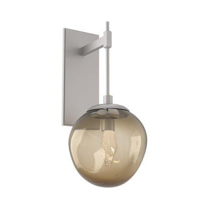 Aster Tempo LED Wall Light in Beige Silver/Bronze (Geo Crystal).