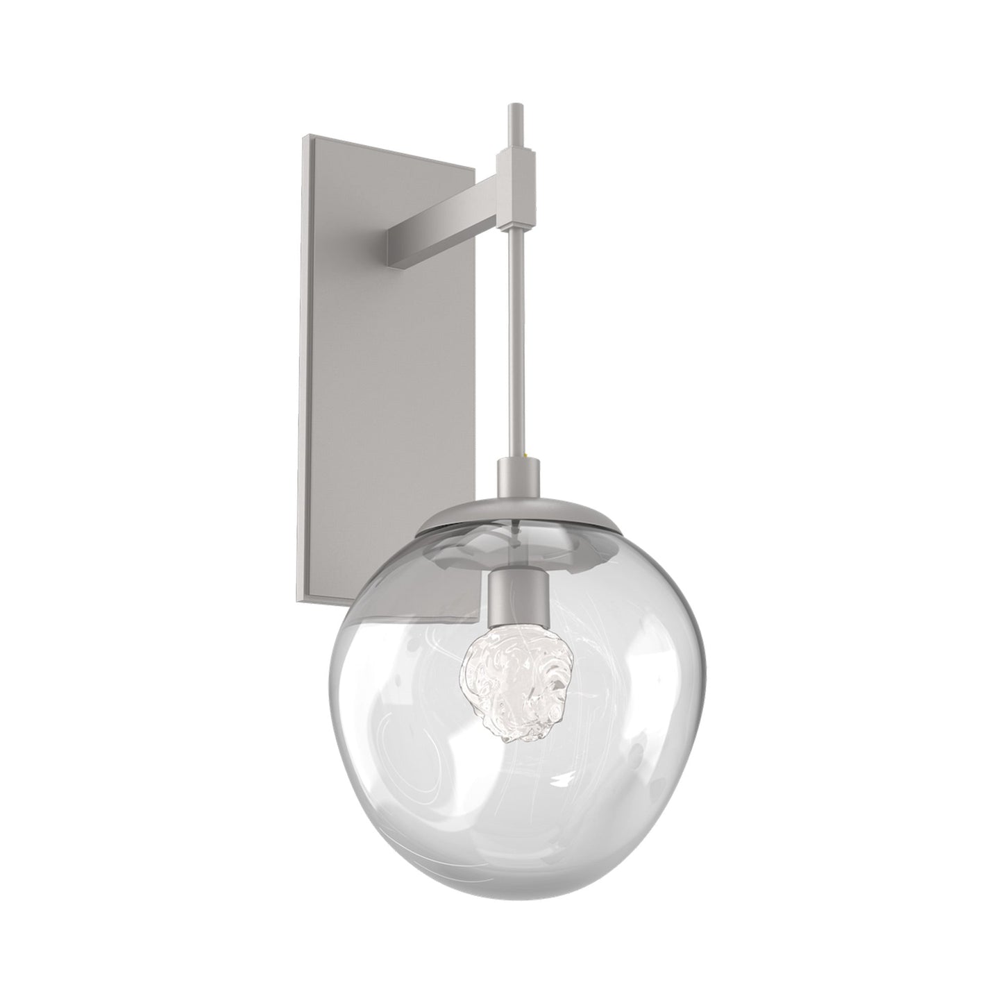 Aster Tempo LED Wall Light in Beige Silver/Clear (Floret Crystal).