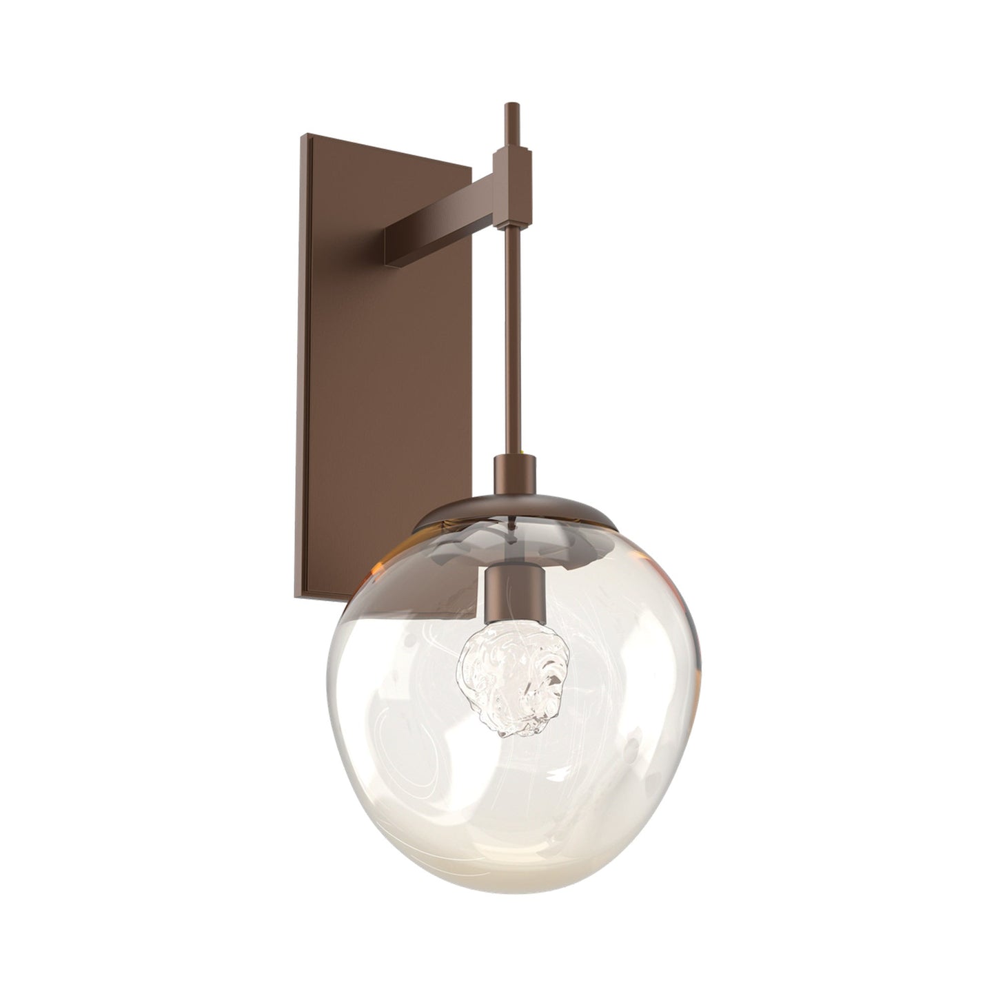 Aster Tempo LED Wall Light in Burnished Bronze/Amber (Floret Crystal).