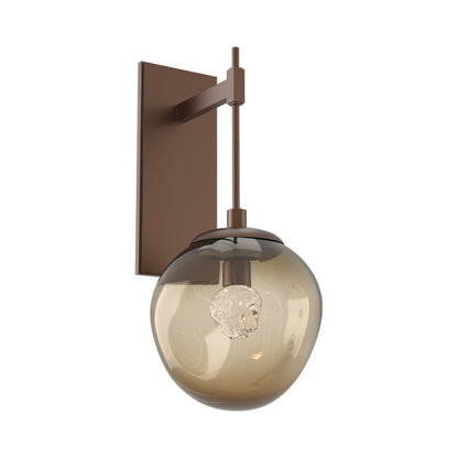 Aster Tempo LED Wall Light in Burnished Bronze/Bronze (Floret Crystal).