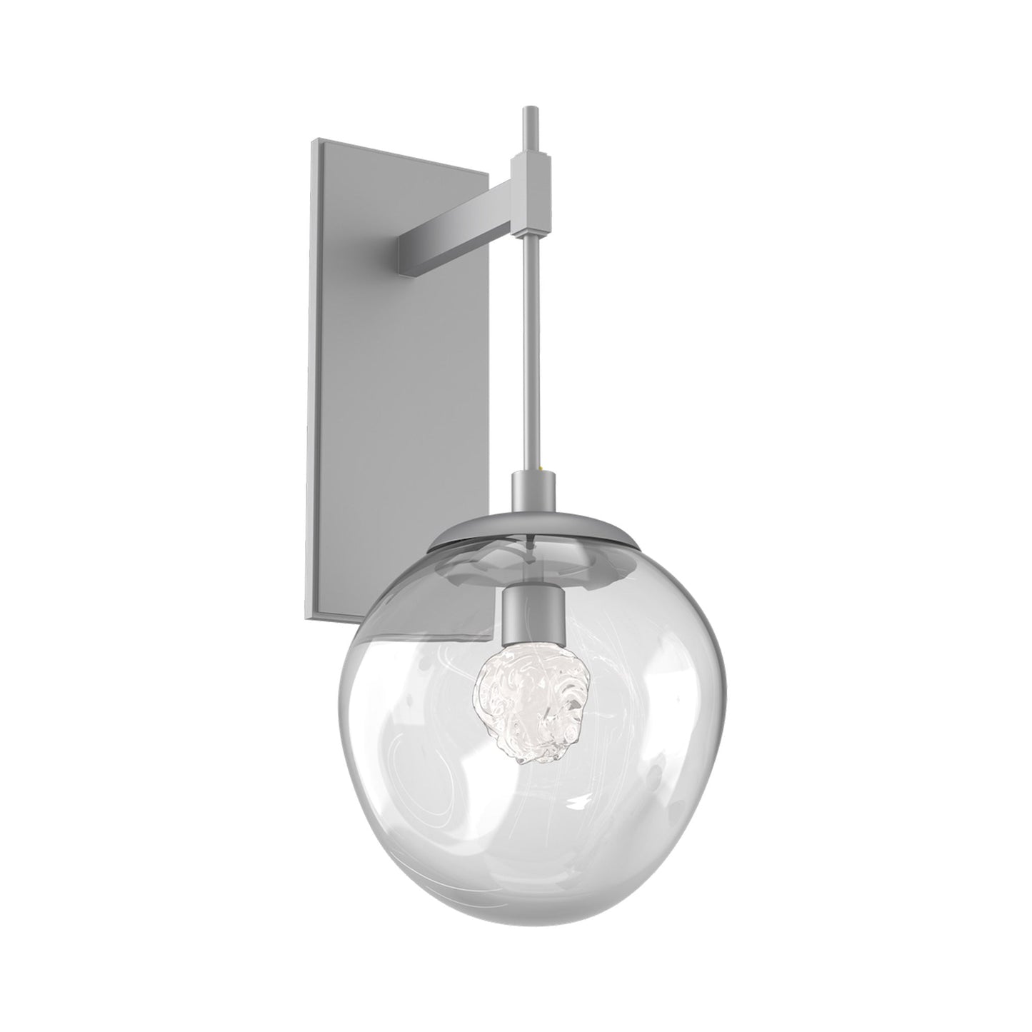 Aster Tempo LED Wall Light in Classic Silver/Clear (Floret Crystal).