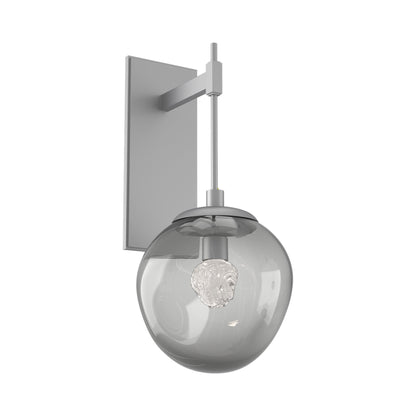 Aster Tempo LED Wall Light in Classic Silver/Smoke (Floret Crystal).