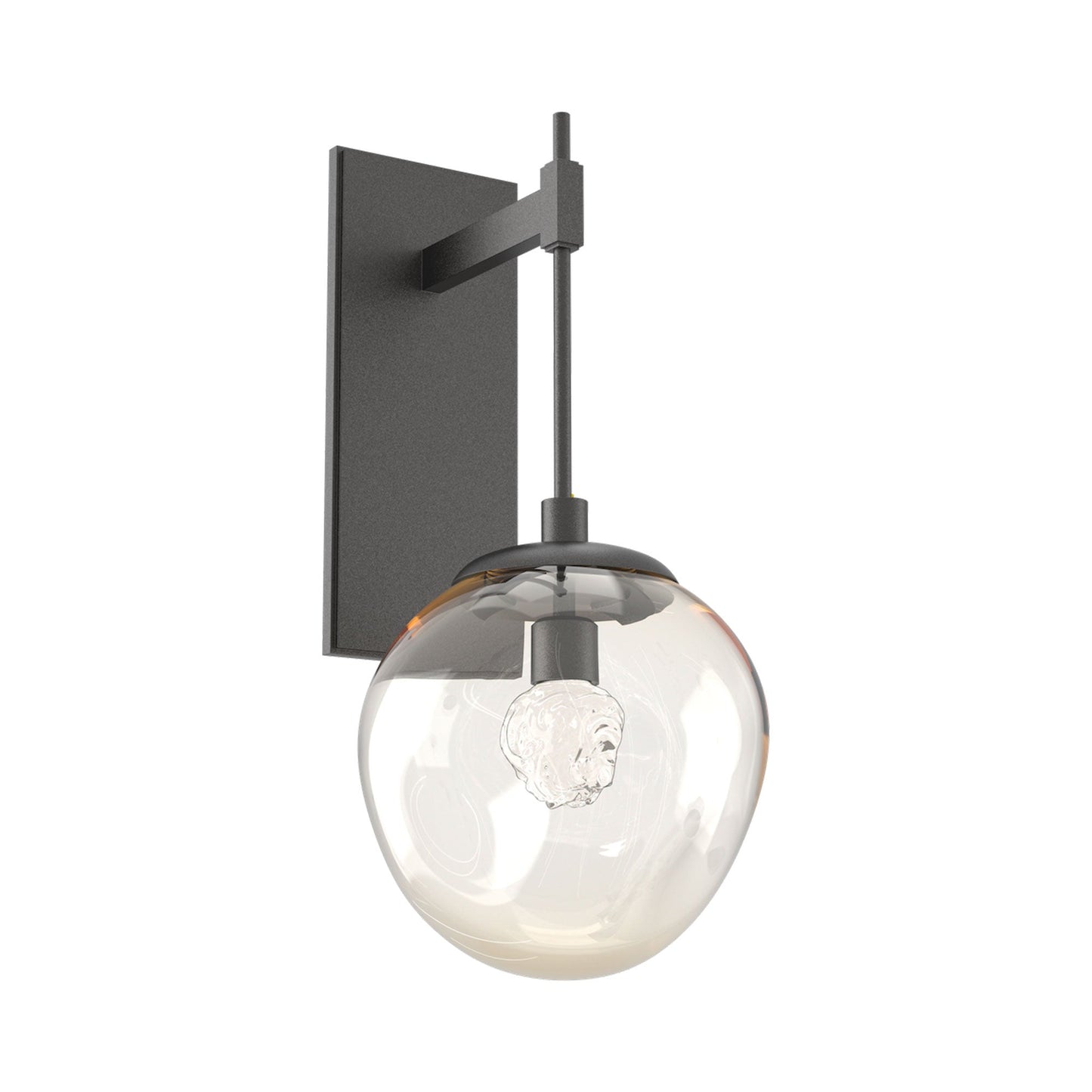 Aster Tempo LED Wall Light in Graphite/Amber (Floret Crystal).