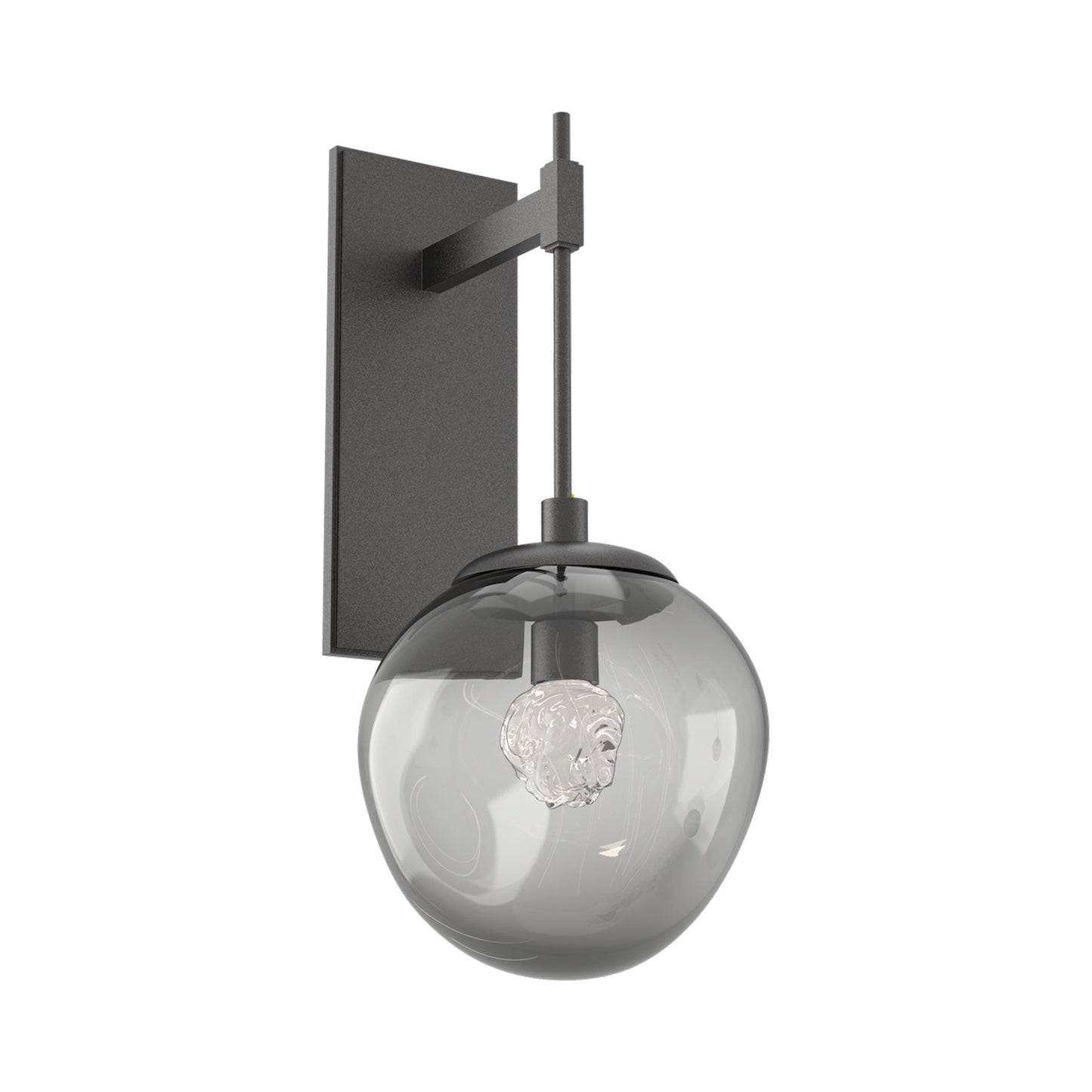 Aster Tempo LED Wall Light in Graphite/Smoke (Floret Crystal).