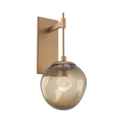 Aster Tempo LED Wall Light in Novel Brass/Bronze (Zircon Crystal).