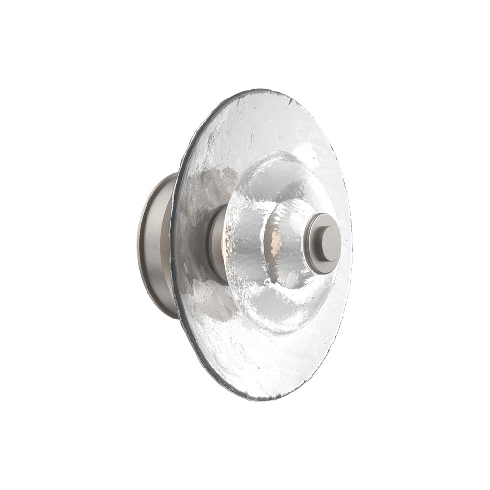 Atmosphere Cirrus LED Ceiling / Wall Light in Beige Silver/Clear Blown Glass (11.5-Inch).