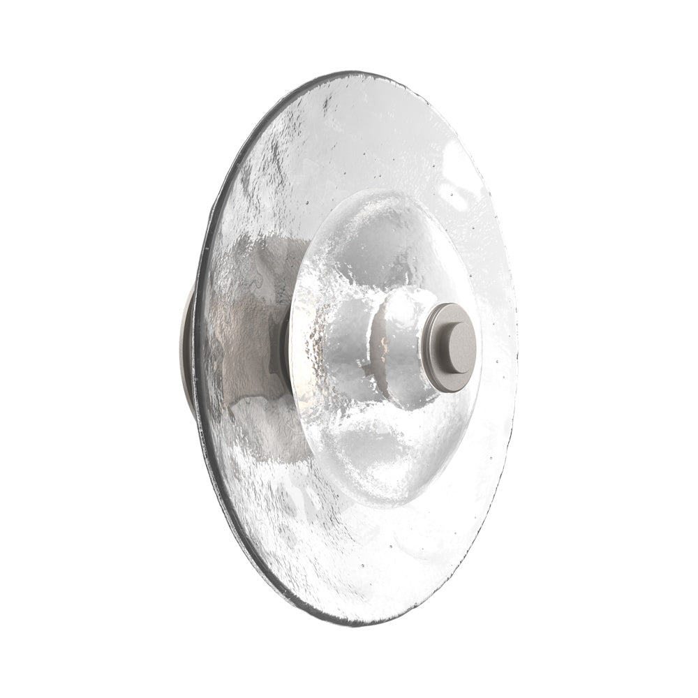 Atmosphere Cirrus LED Ceiling / Wall Light in Beige Silver/Clear Blown Glass (13.9-Inch).