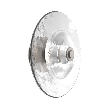 Atmosphere Cirrus LED Ceiling / Wall Light in Beige Silver/Clear Blown Glass (13.9-Inch).