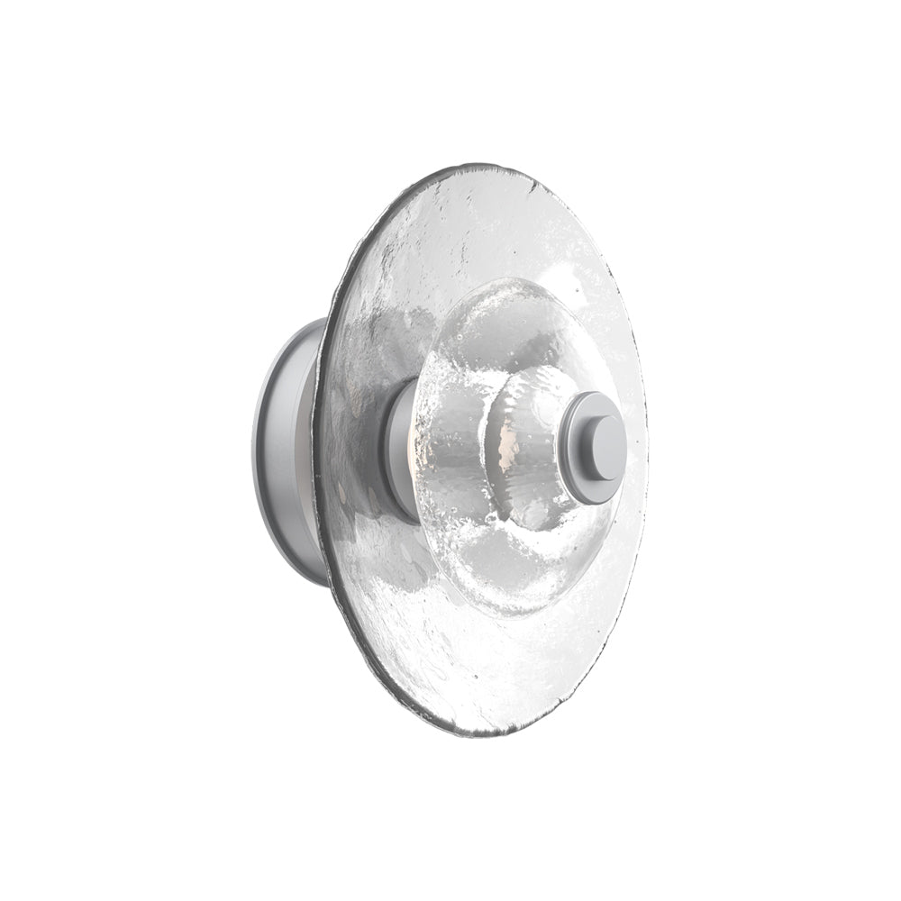 Atmosphere Cirrus LED Ceiling / Wall Light in Classic Silver/Clear Blown Glass (11.5-Inch).