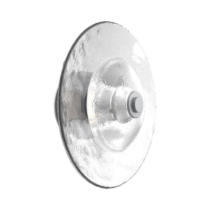 Atmosphere Cirrus LED Ceiling / Wall Light in Classic Silver/Clear Blown Glass (13.9-Inch).