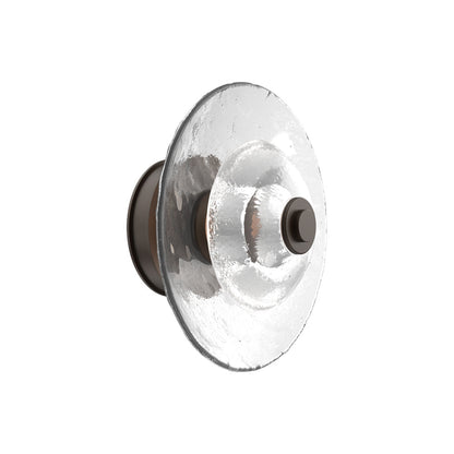 Atmosphere Cirrus LED Ceiling / Wall Light in Flat Bronze/Clear Blown Glass (11.5-Inch).
