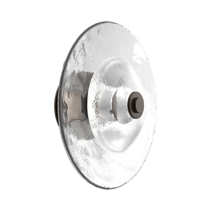 Atmosphere Cirrus LED Ceiling / Wall Light in Flat Bronze/Clear Blown Glass (13.9-Inch).