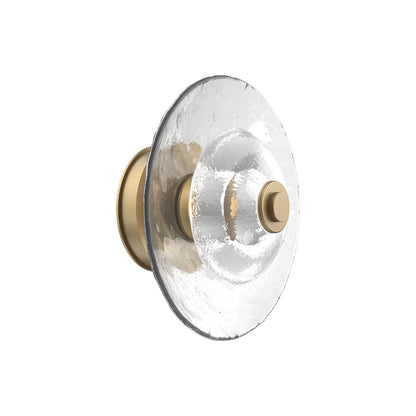 Atmosphere Cirrus LED Ceiling / Wall Light in Gilded Brass/Clear Blown Glass (11.5-Inch).