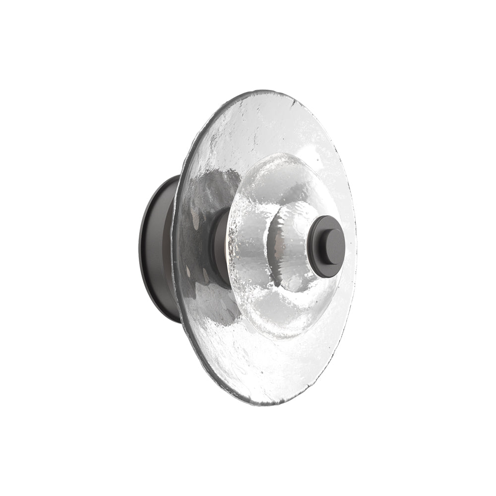 Atmosphere Cirrus LED Ceiling / Wall Light in Graphite/Clear Blown Glass (11.5-Inch).
