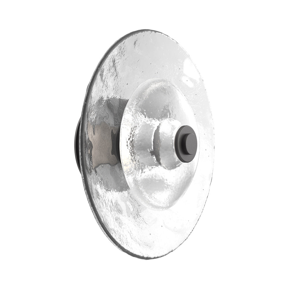 Atmosphere Cirrus LED Ceiling / Wall Light in Graphite/Clear Blown Glass (13.9-Inch).