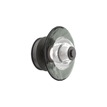 Atmosphere Cirrus LED Ceiling / Wall Light in Graphite/Smoke Blown Glass (9-Inch).