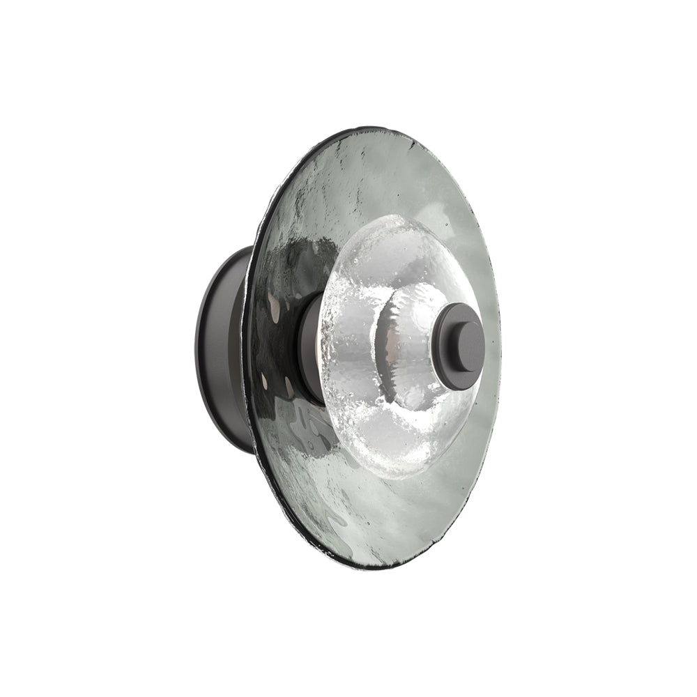 Atmosphere Cirrus LED Ceiling / Wall Light in Graphite/Smoke Blown Glass (11.5-Inch).
