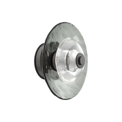 Atmosphere Cirrus LED Ceiling / Wall Light in Graphite/Smoke Blown Glass (11.5-Inch).