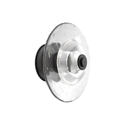 Atmosphere Cirrus LED Ceiling / Wall Light in Matte Black/Clear Blown Glass (11.5-Inch).