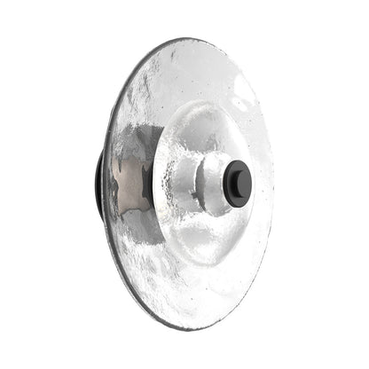 Atmosphere Cirrus LED Ceiling / Wall Light in Matte Black/Clear Blown Glass (13.9-Inch).