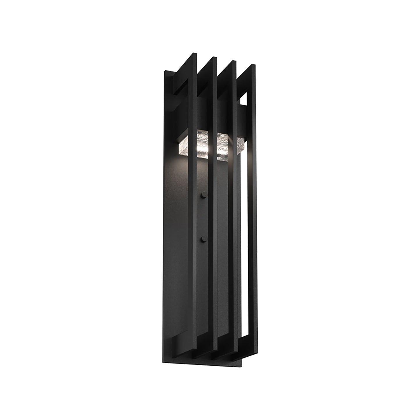 Avenue Outdoor LED Wall Light in Textured Black (18-Inch).