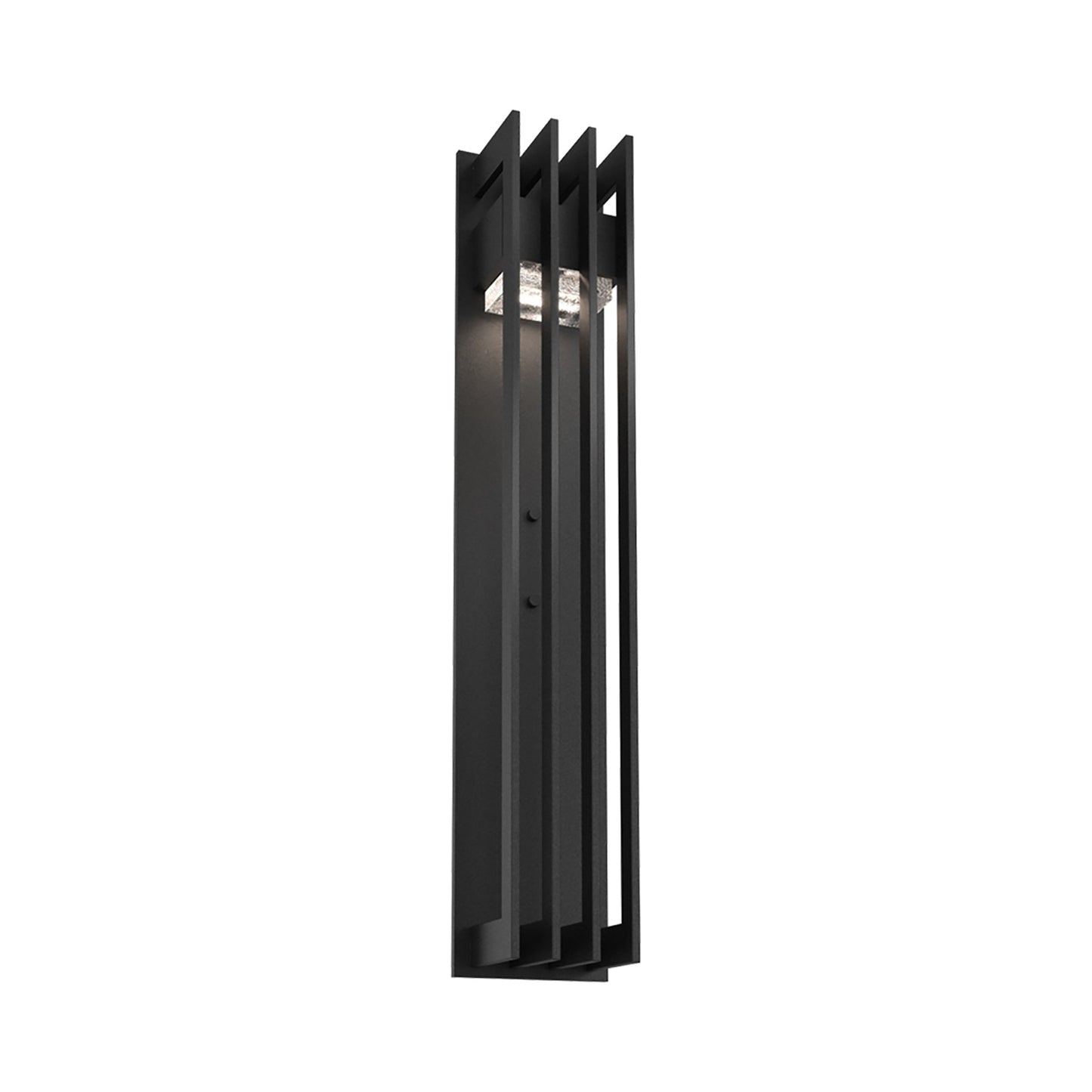 Avenue Outdoor LED Wall Light in Textured Black (26-Inch).