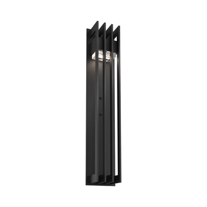 Avenue Outdoor LED Wall Light in Textured Black (26-Inch).