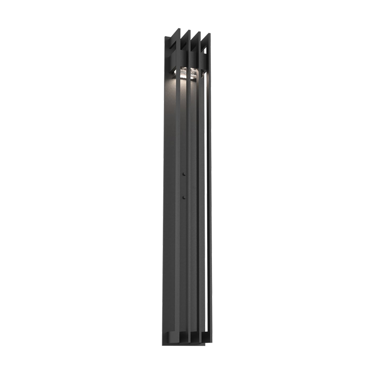 Avenue Outdoor LED Wall Light in Textured Black (36-Inch).