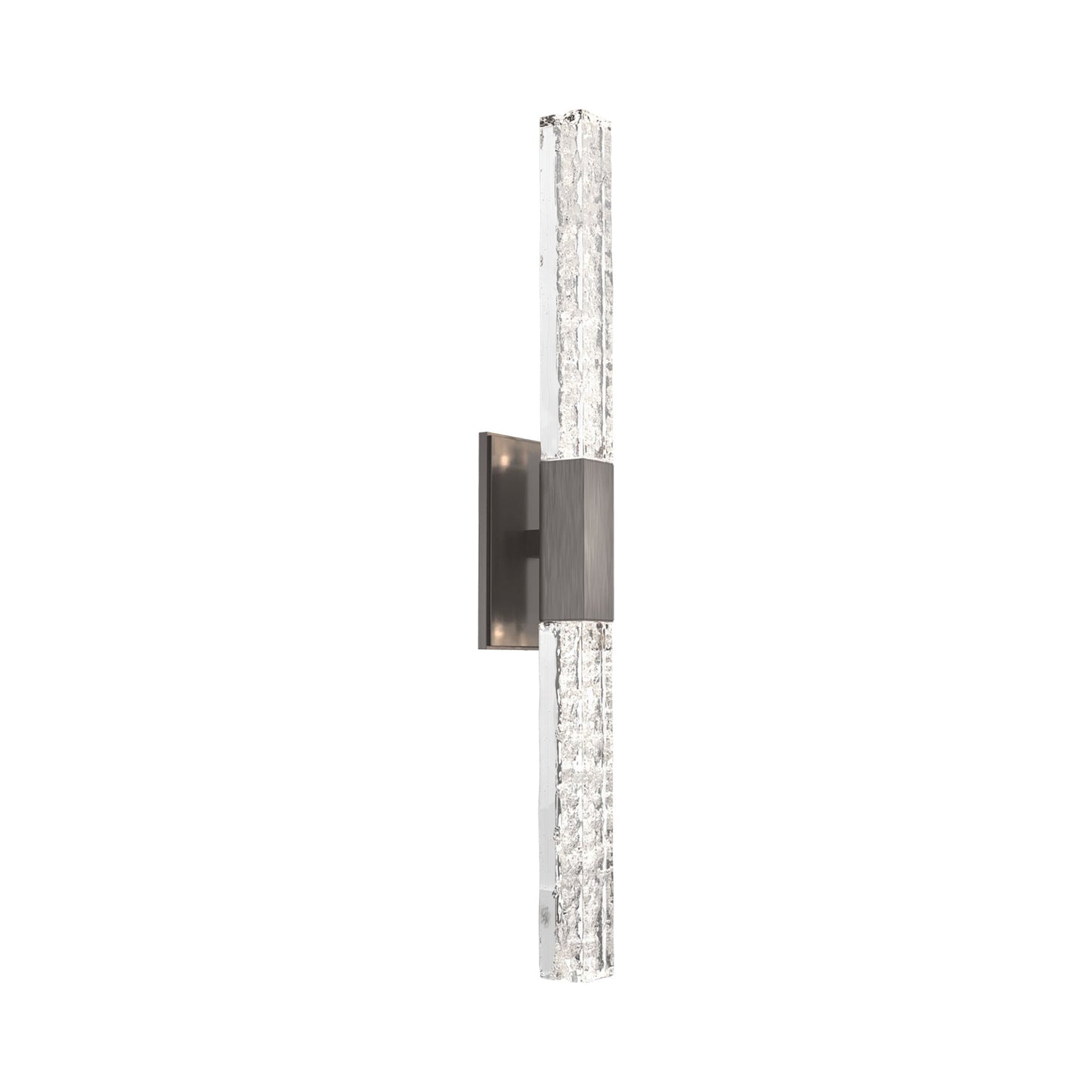 Axis Double LED Wall Light in Gunmetal.