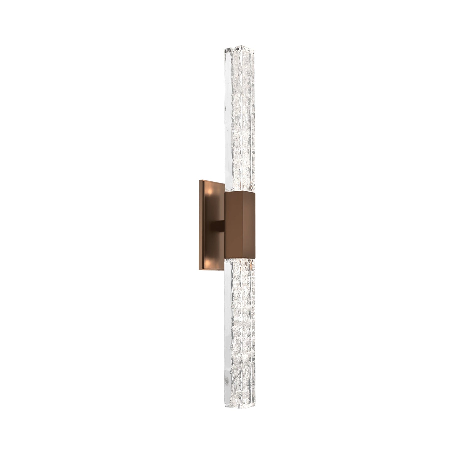 Axis Double LED Wall Light in Oil Rubbed Bronze.