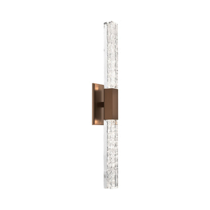 Axis Double LED Wall Light in Oil Rubbed Bronze.