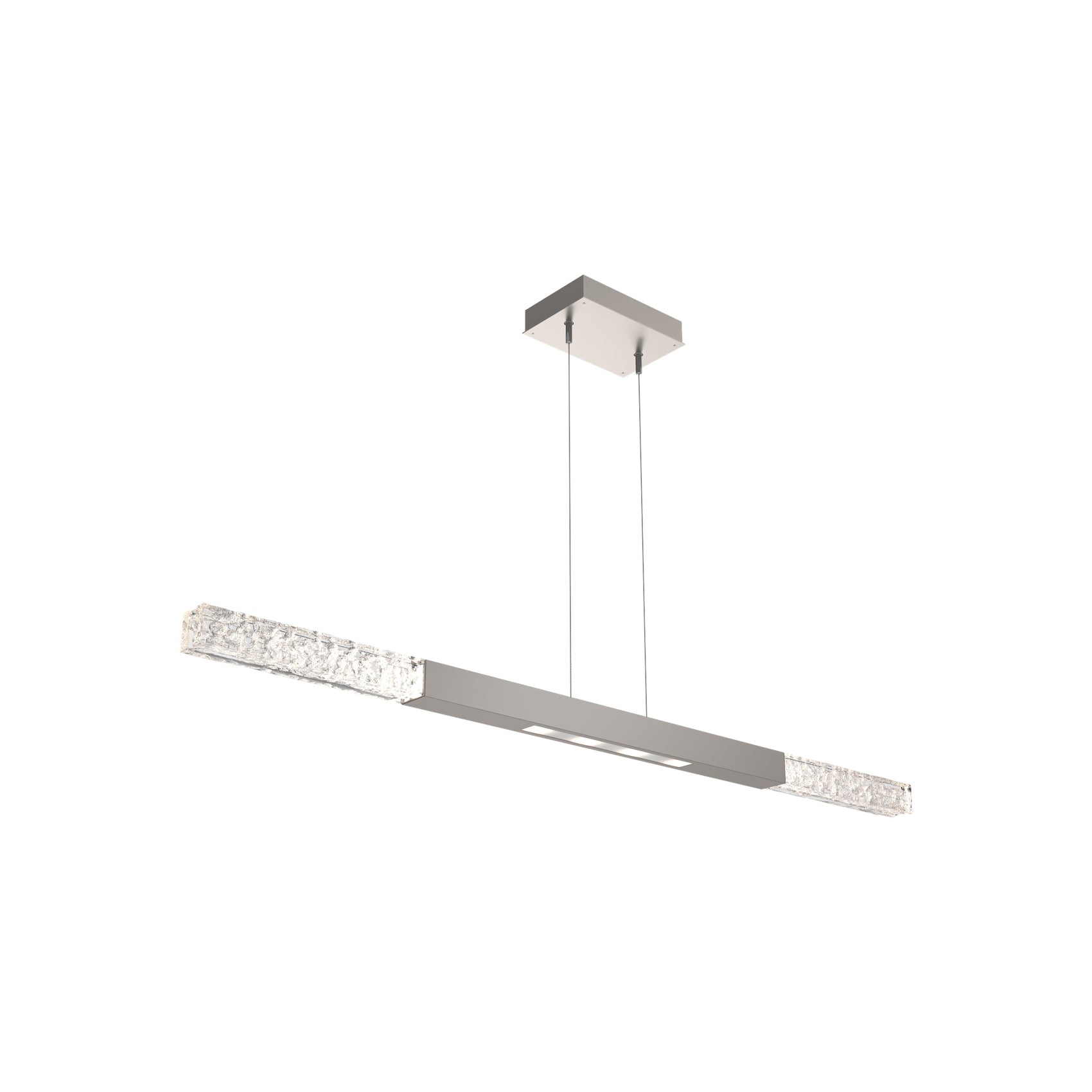 Axis Moda Linear LED Chandelier in Beige Silver (48.1-Inch).