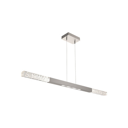 Axis Moda Linear LED Chandelier in Beige Silver (48.1-Inch).