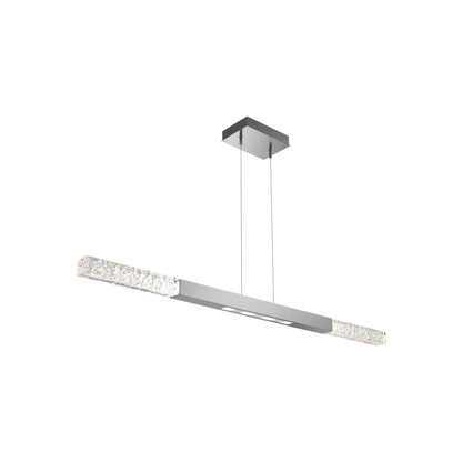 Axis Moda Linear LED Chandelier in Classic Silver (48.1-Inch).