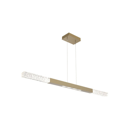 Axis Moda Linear LED Chandelier in Gilded Brass (48.1-Inch).