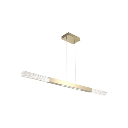 Axis Moda Linear LED Chandelier in Heritage Brass (48.1-Inch).